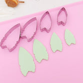 STAINLESS STEEL HEART PEONY PETAL CUTTER  SET 4 PCS A326